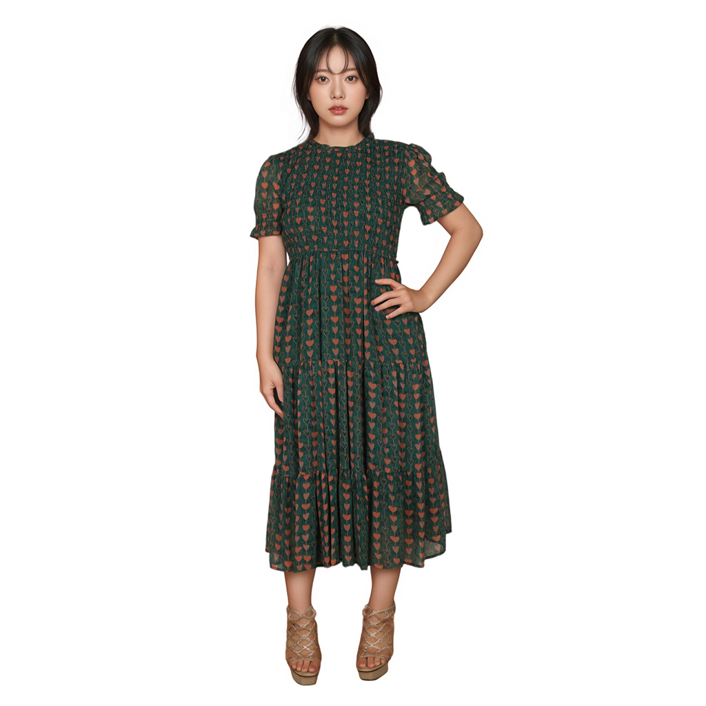 Customized Floral Print Maxi Dress: Effortless Elegance for Daytime Sophistication