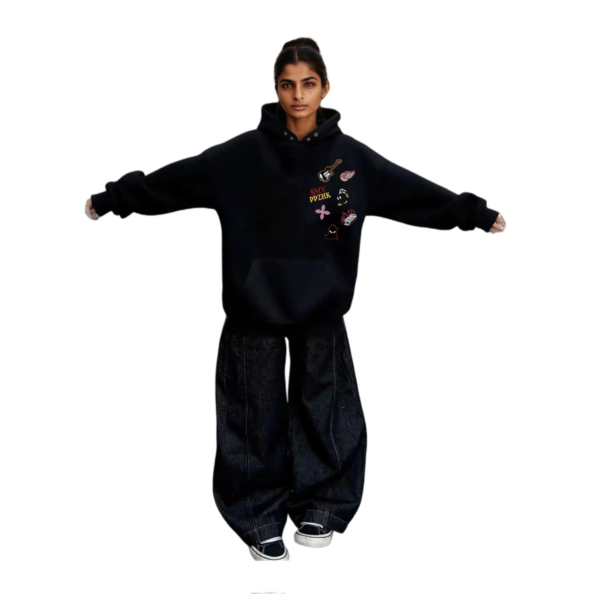 Autumn and Winter Thick Hooded Hoodie with Velvet for Women 2025 New American Design, Small and Trendy Brand Coat