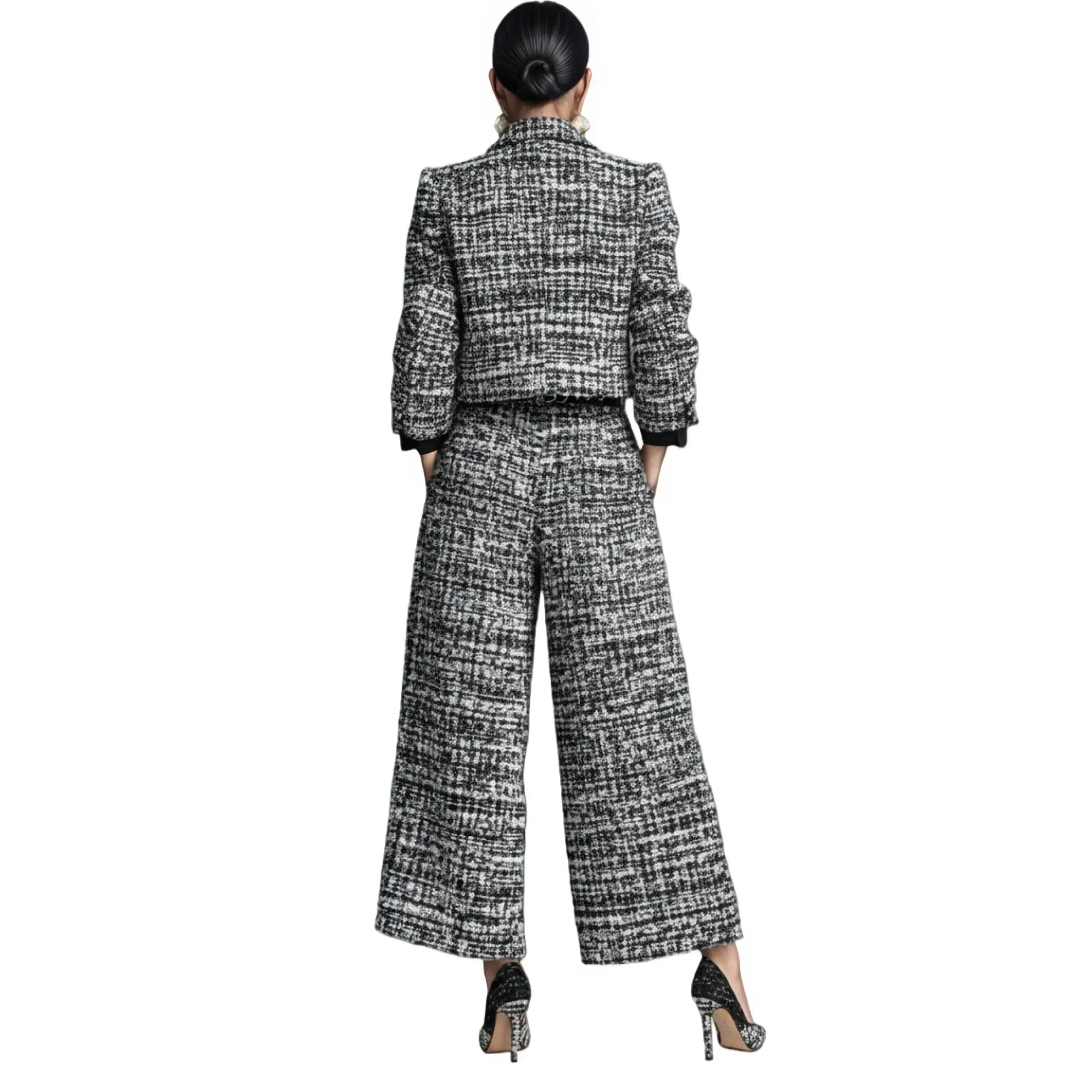 2025 Cross-Border European and American New Style Lapel Slim Fit Women's Clothing European and American Style Long Sleeve Short Jacke (4).jpg