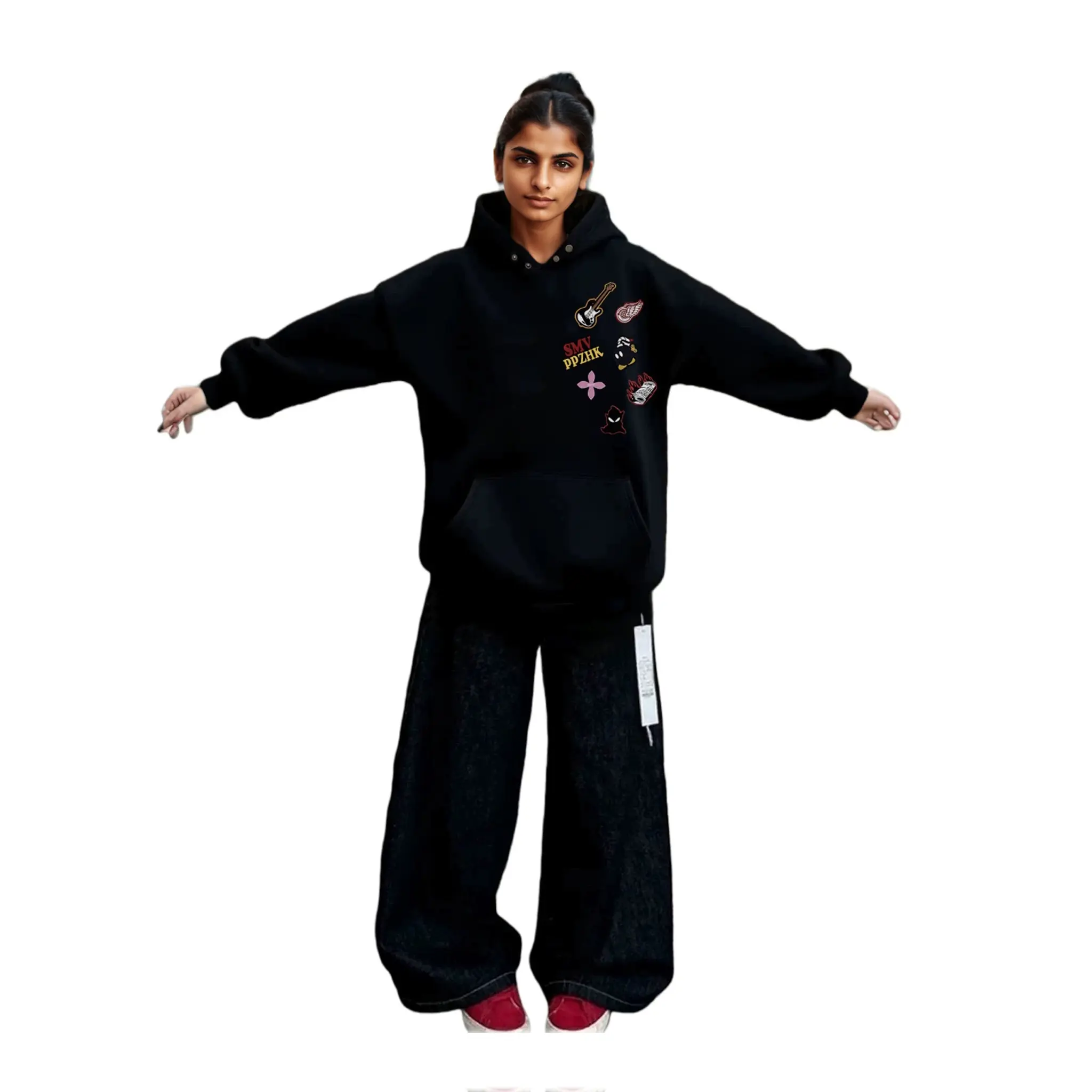 Autumn and Winter Thick Hooded H...