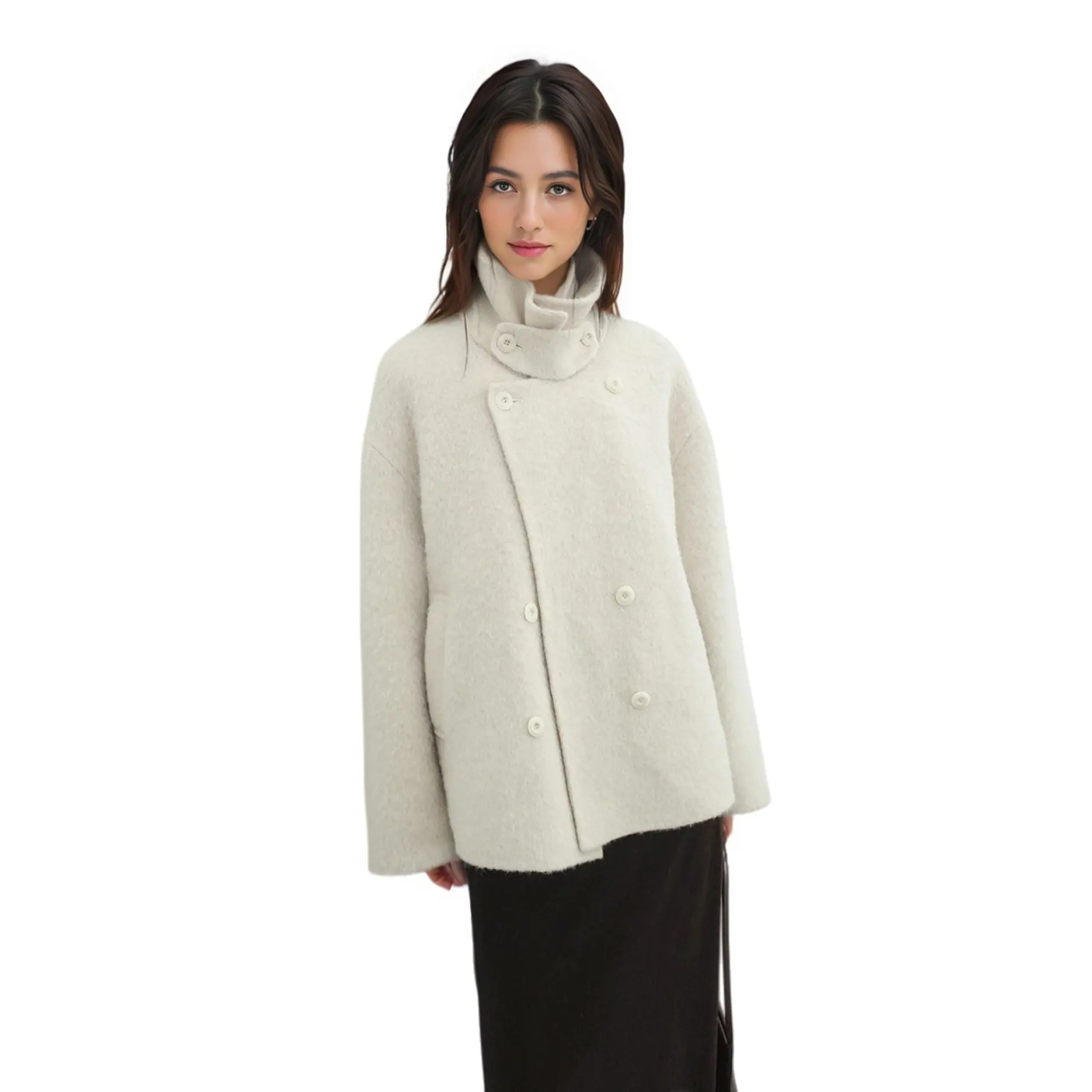 2025 Winter Korean Style Lapel D...