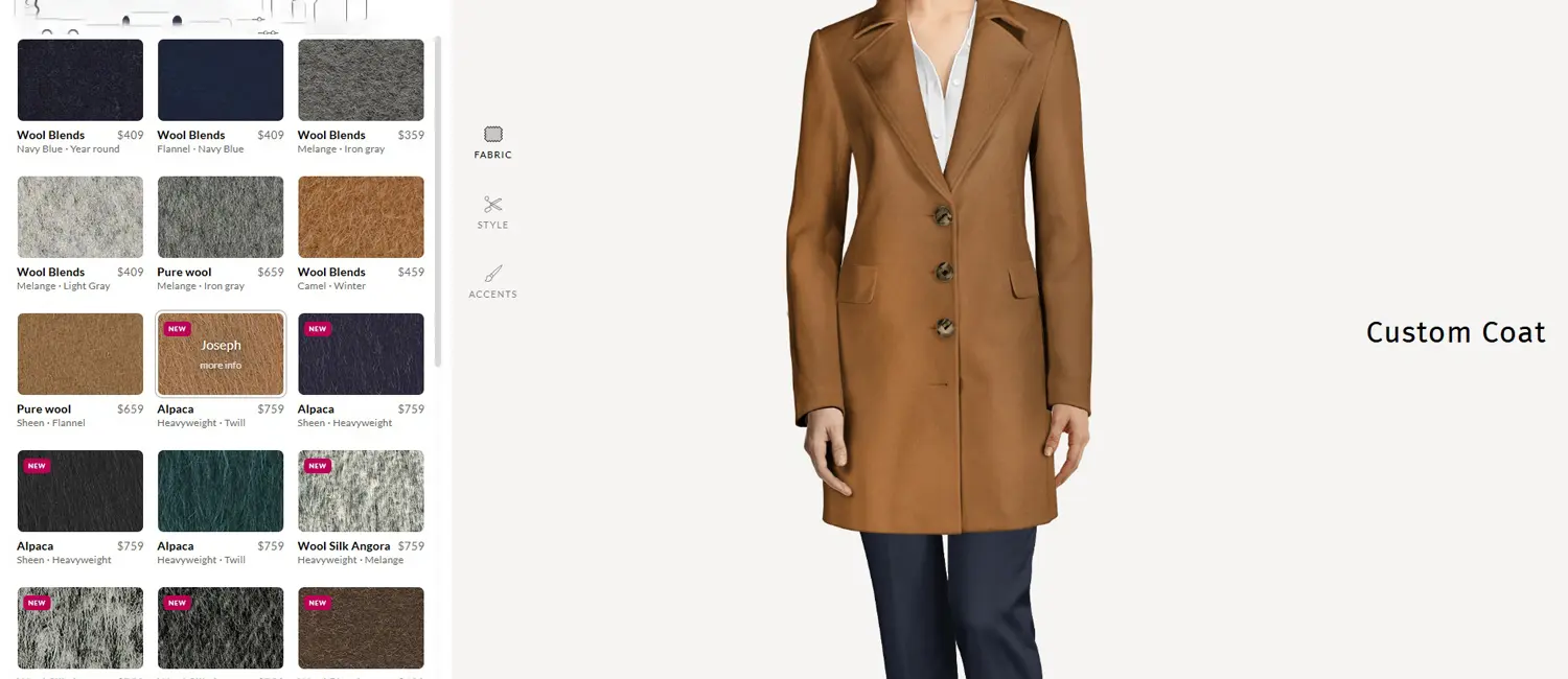Custom Women’s Coat Services