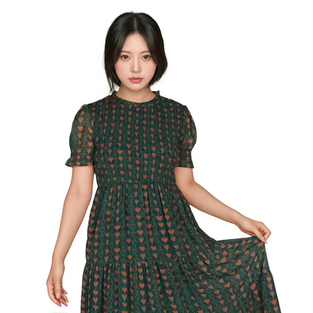 Customized Floral Print Maxi Dre...